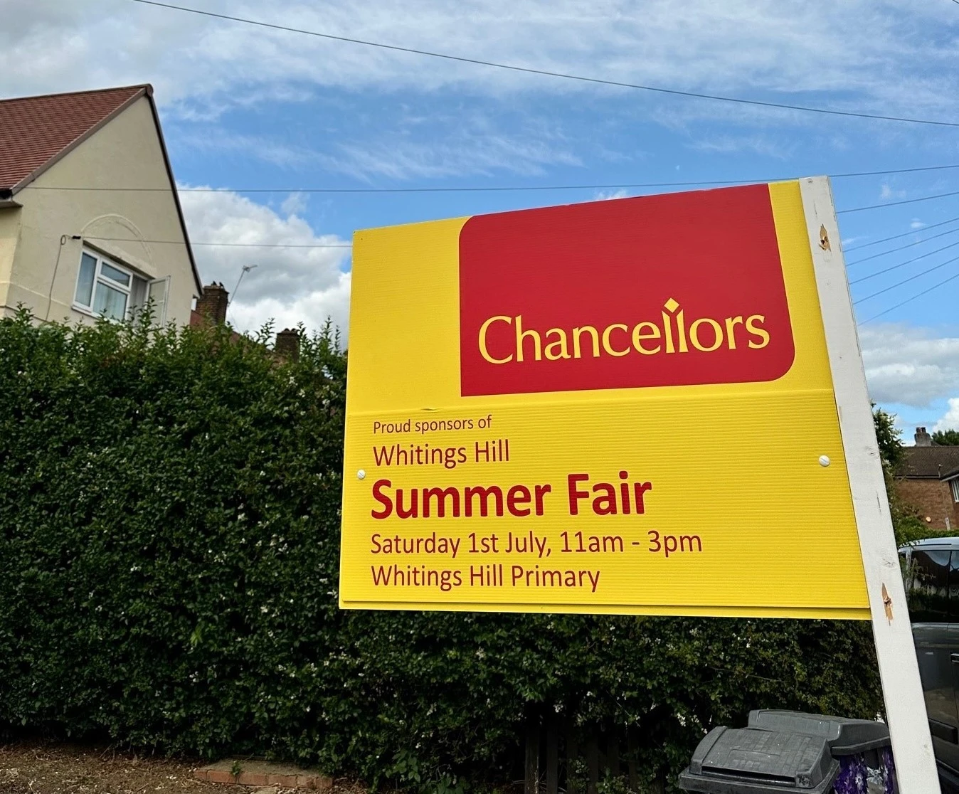 Chancellors Barnet Sponsors Whittings Hill Summer Fair