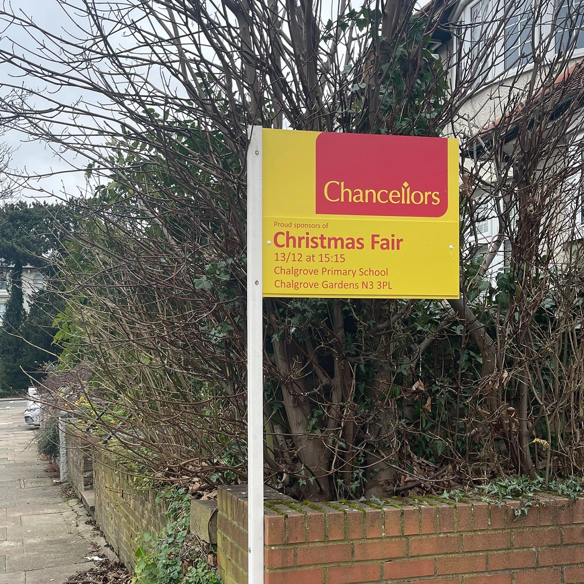 Chancellors Proudly Sponsors Chalgrove Primary School Christmas Fair!