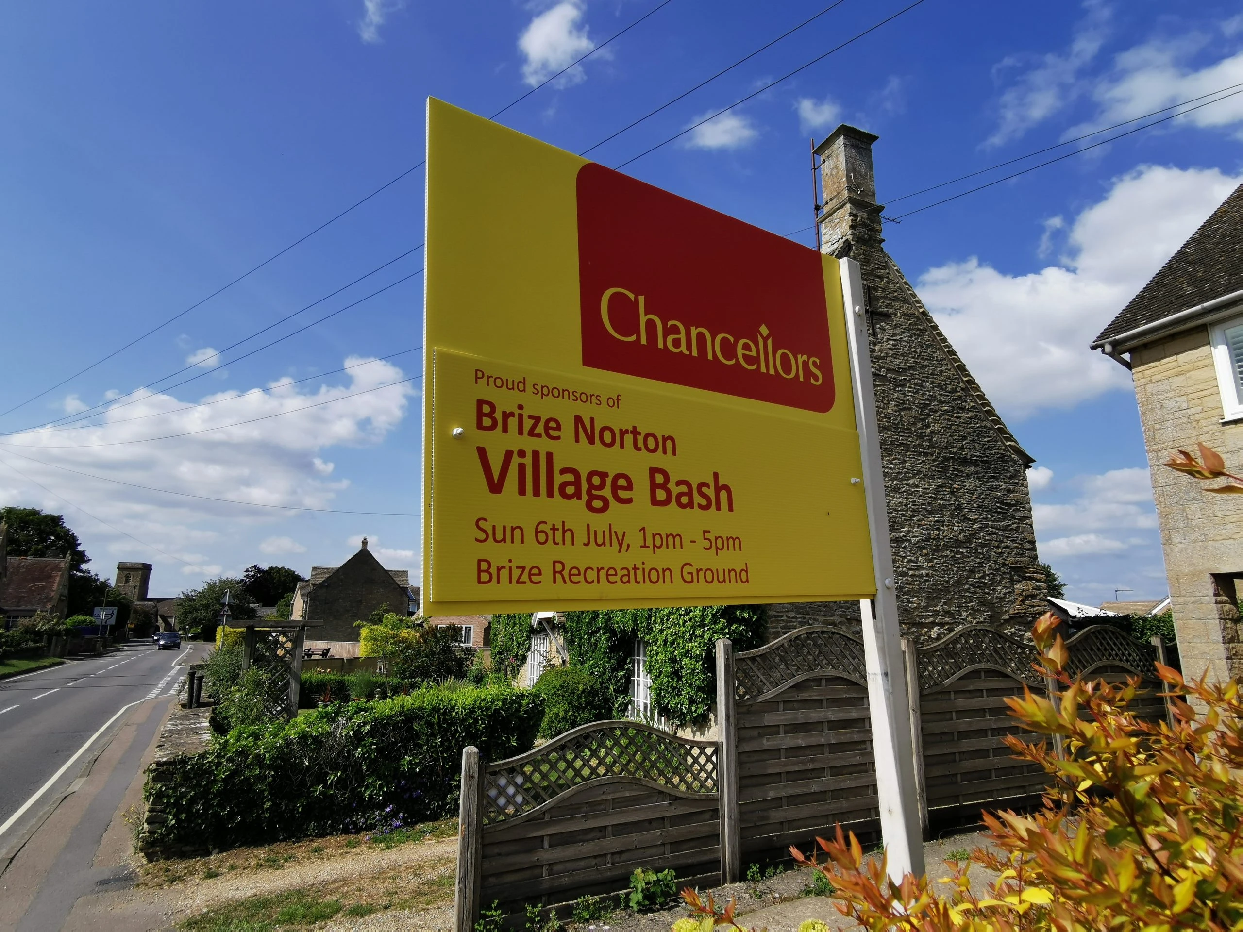 Chancellors Carterton Proudly Sponsors the Brize Norton Village Bash 2025