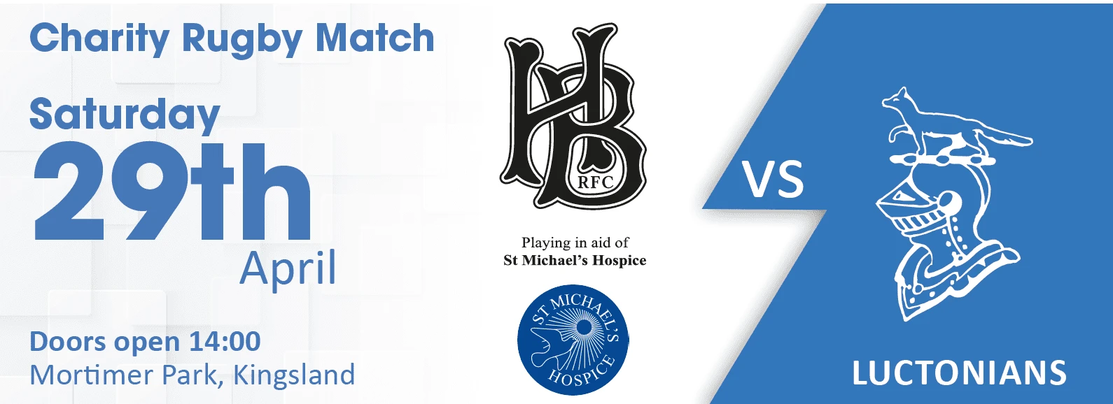 Chancellors Leominster Sponsors Luctonians Rugby Match in Aid of St Michael’s Hospice