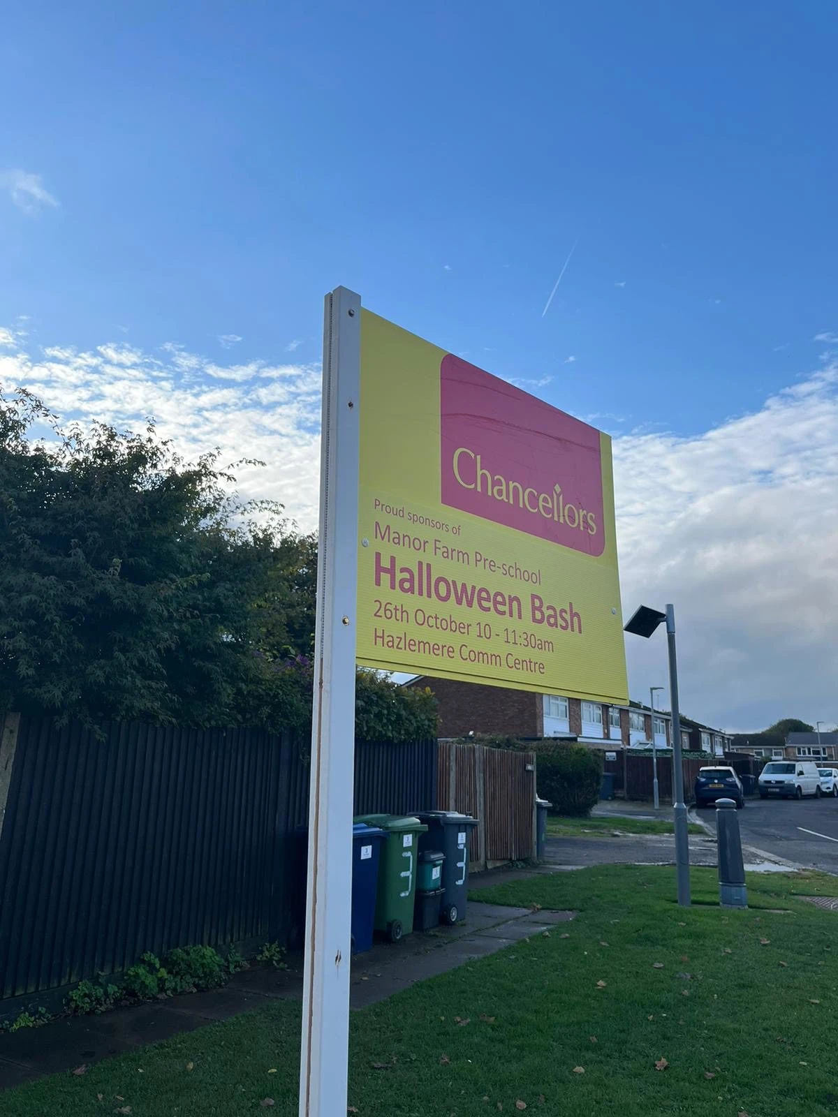 Chancellors High Wycombe are Sponsoring again